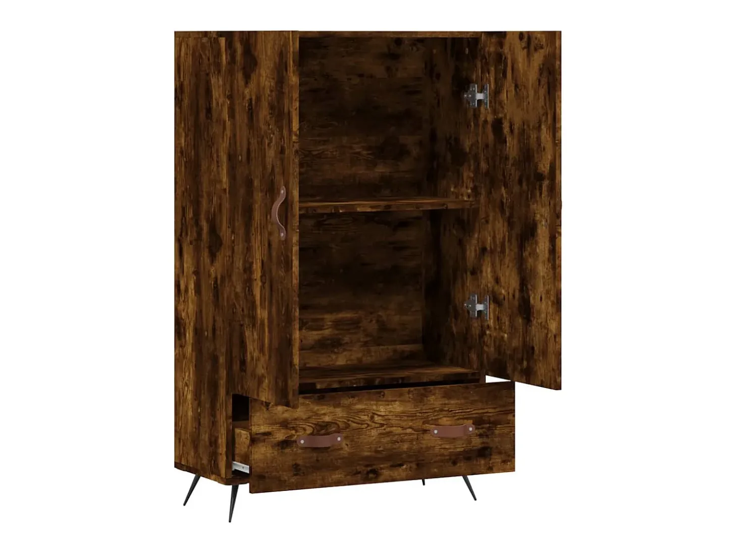 Aparador buffet cómoda armario mueble organizador cocina salón salón alto 69,5 x 31 x 115 cm madera contrachapada marrón 02_0033403