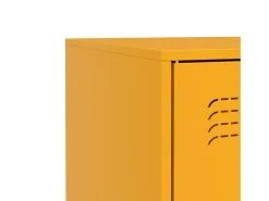 Aparador buffet cómoda armario mueble organizador cocina salón salón amarillo mostaza 67 x 39 x 73 cm acero Amarillo 02_0035700