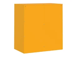 Aparador buffet cómoda armario mueble organizador cocina salón salón amarillo mostaza 67 x 39 x 73 cm acero Amarillo 02_0035700