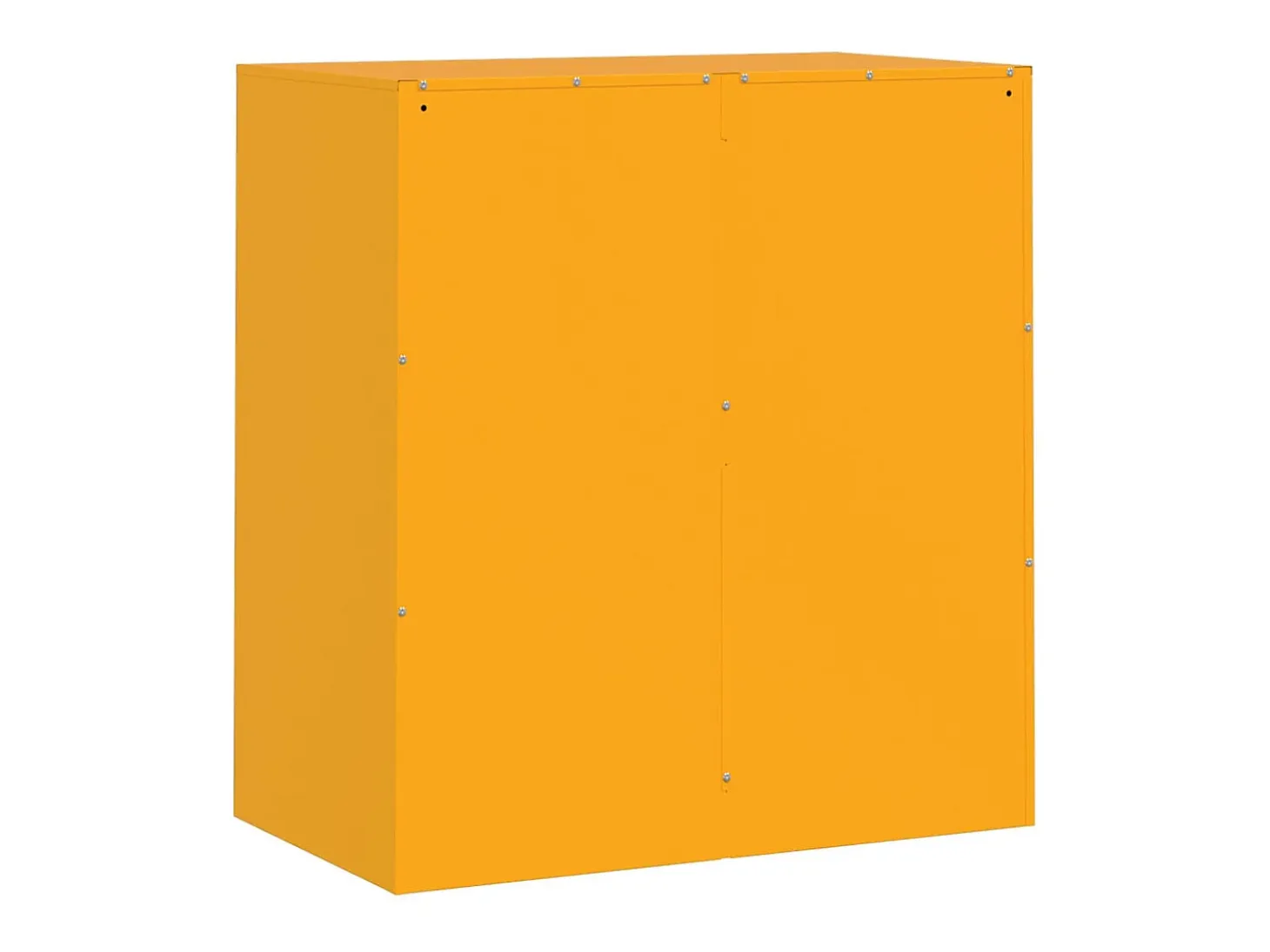 Aparador buffet cómoda armario mueble organizador cocina salón salón amarillo mostaza 67 x 39 x 73 cm acero Amarillo 02_0035700