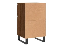 Aparador buffet cómoda armario mueble organizador cocina salón salón juego de 2 40 x 35 x 70 cm madera contrachapada marrón 02_0036768
