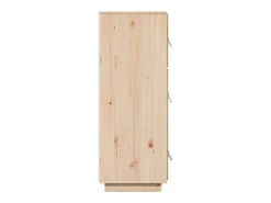 Aparador buffet cómoda armario mueble organizador cocina salón salón alto 34 x 40 x 108,5 cm madera maciza de pino marrón 02_0032185
