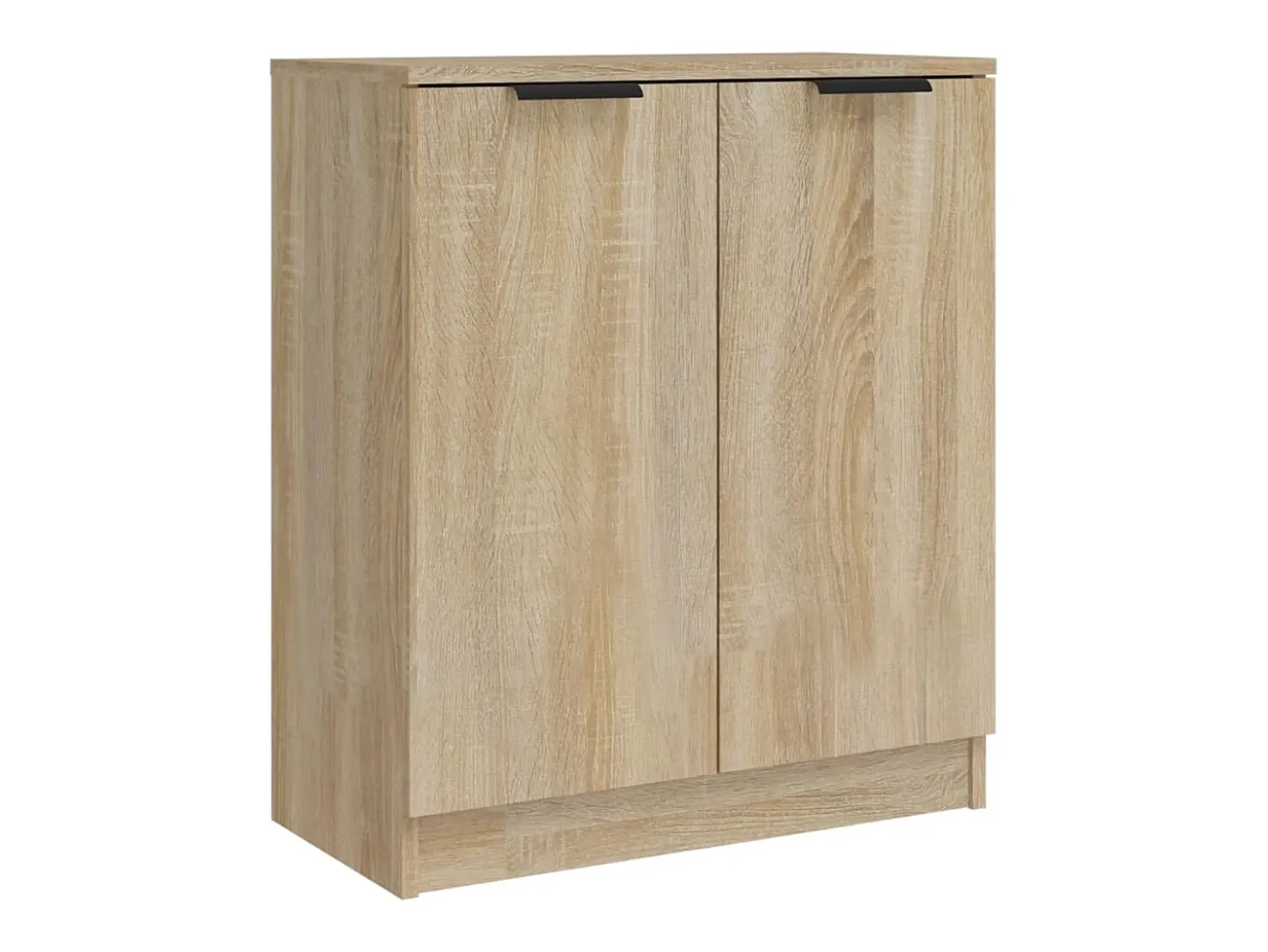 Aparador buffet cómoda armario unidad de almacenamiento organizador cocina salón salón juego de 2 sonoma 60 x 30 x 70 cm marrón madera contrachapada 02_0036811