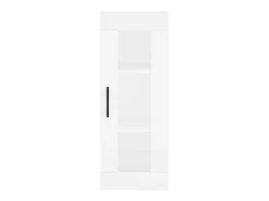 Aparador buffet cómoda armario mueble organizador cocina salón salón alto 34,5 x 34 x 180 cm madera contrachapada blanco 02_0032424