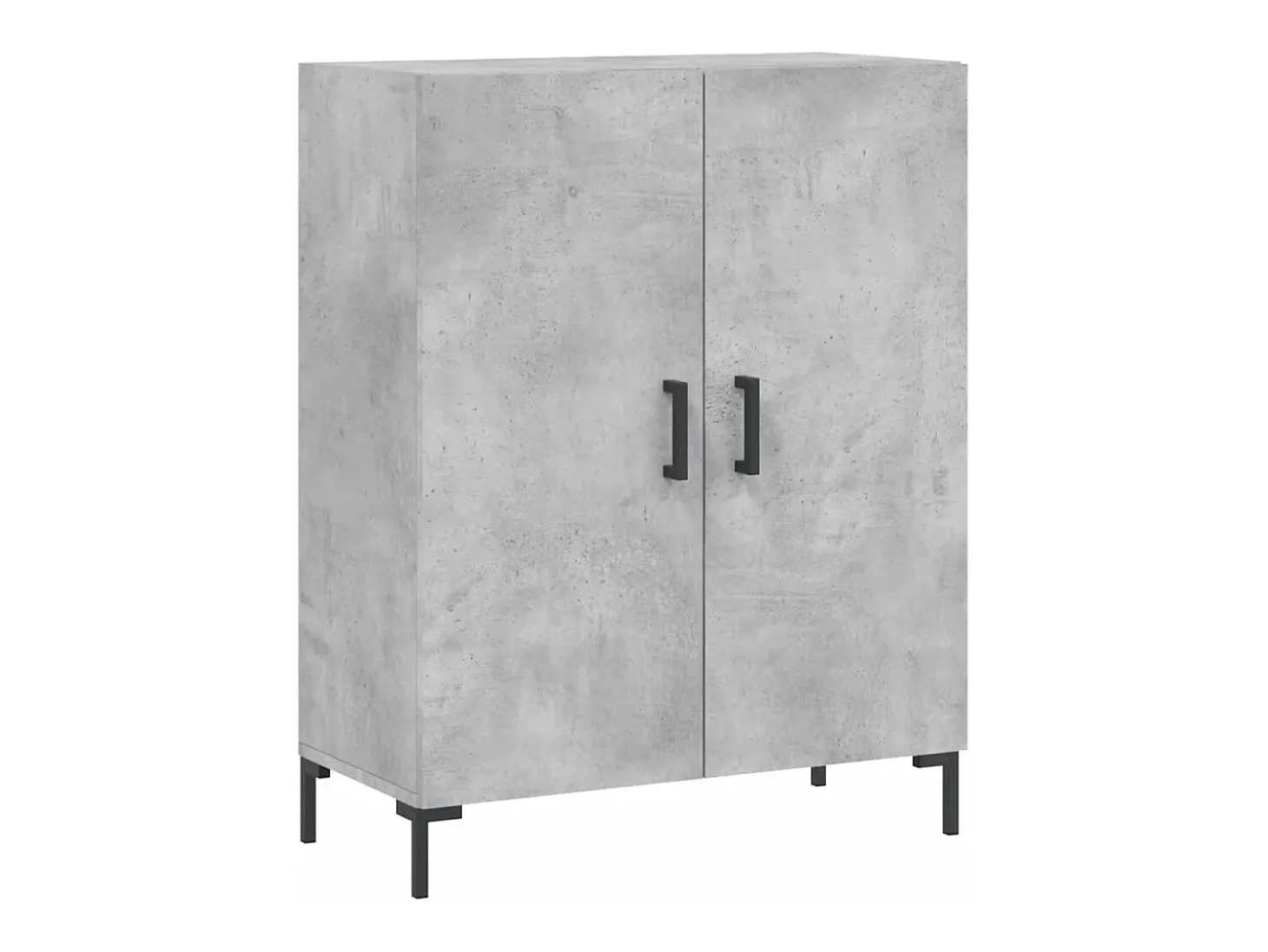 Aparador buffet cómoda armario mueble organizador cocina salón salón alto 69,5 x 34 x 180 cm madera contrachapada gris 02_0034691