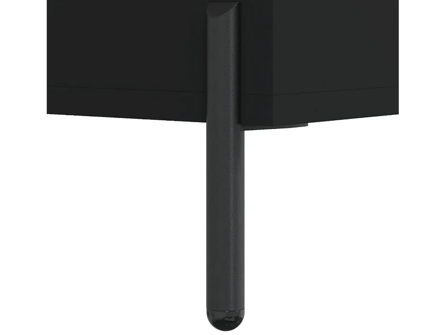 Aparador buffet cómoda armario mueble organizador cocina salón salón 34,5 x 32,5 x 90 cm madera contrachapada negra 02_0035870