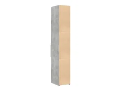 Aparador buffet cómoda armario mueble organizador cocina salón salón alto 30 x 42,5 x 185 cm madera contrachapada gris 02_0034237