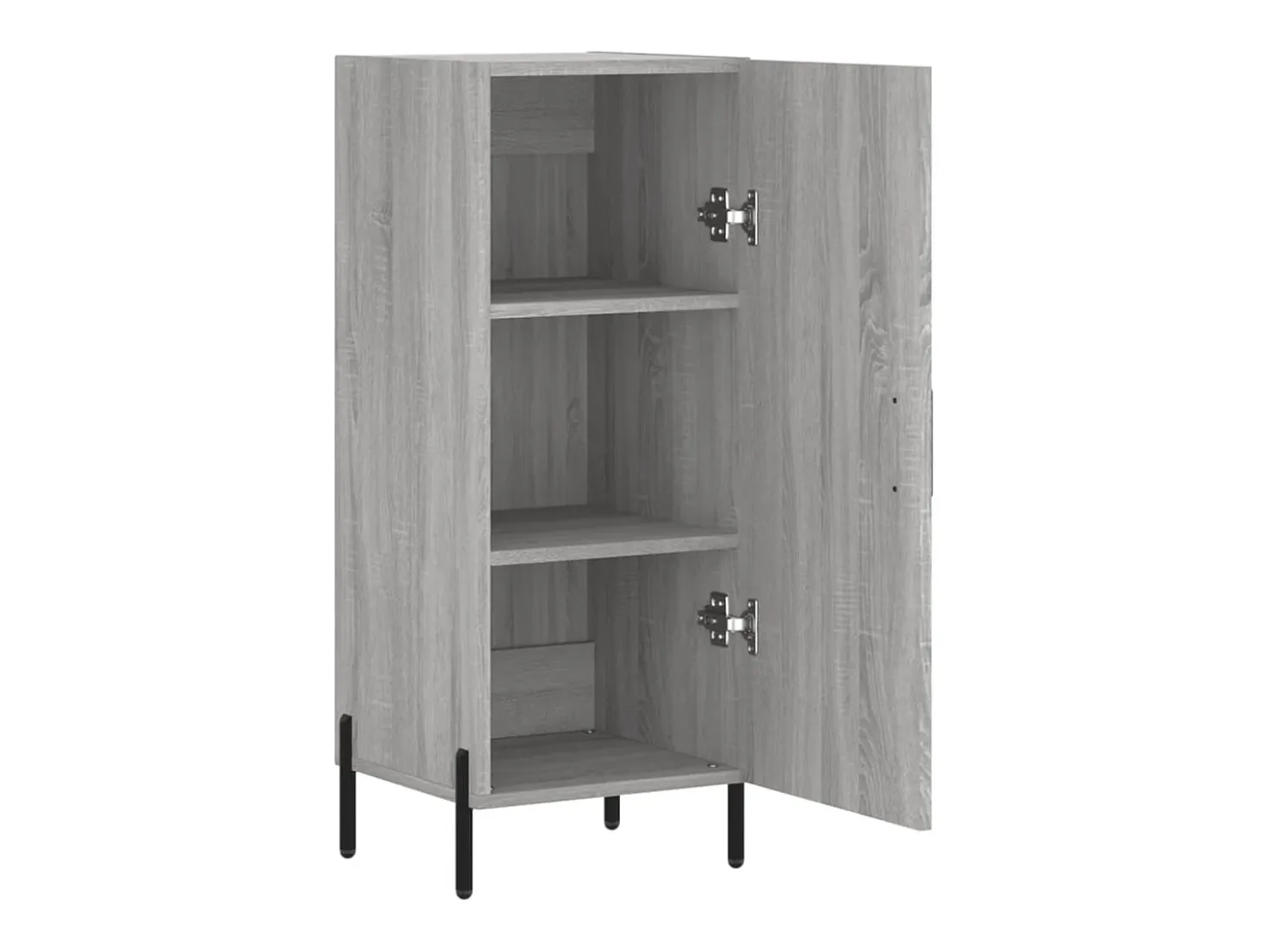 Aparador buffet cómoda armario unidad de almacenamiento organizador cocina salón salón Sonoma 34,5 x 34 x 90 cm madera contrachapada gris 02_0036319