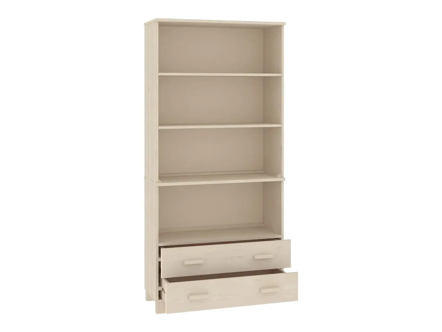 Aparador buffet cómoda armario mueble organizador cocina salón salón madera maciza de pino marrón miel 02_0032151
