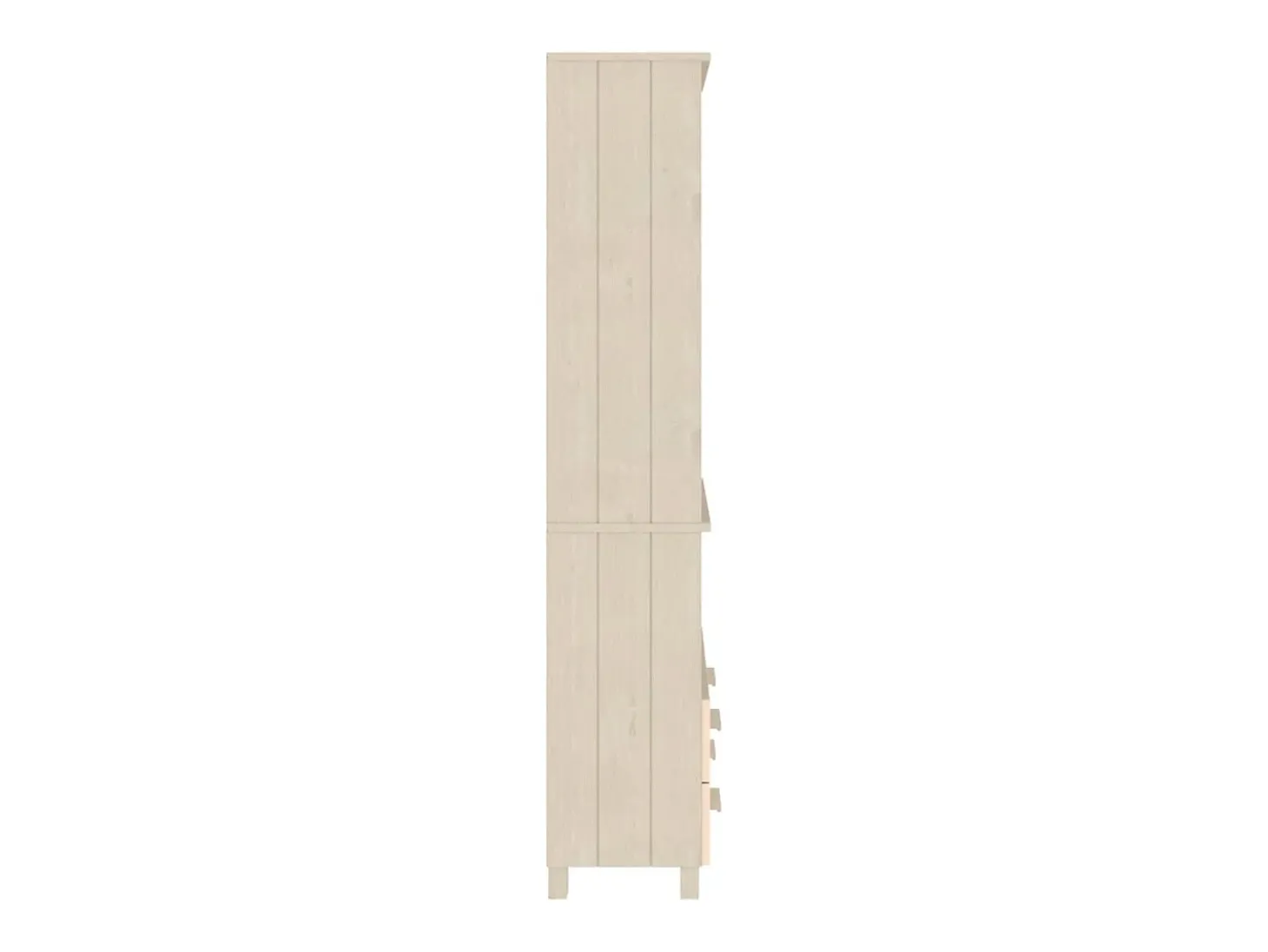 Aparador buffet cómoda armario mueble organizador cocina salón salón madera maciza de pino marrón miel 02_0032151