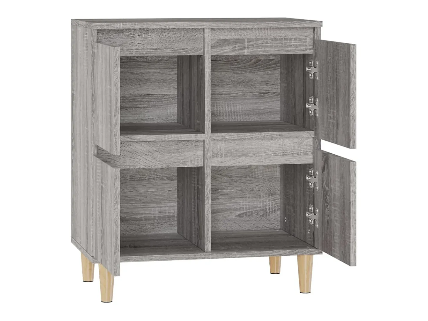 Aparador buffet cómoda armario unidad de almacenamiento organizador cocina salón salón Sonoma 60 x 35 x 70 cm madera contrachapada gris 02_0036402