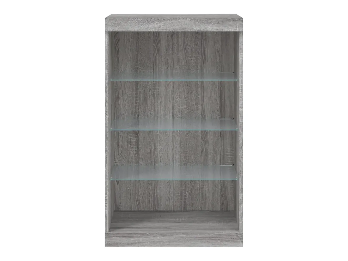 Aparador buffet cómoda armario mueble organizador cocina salón salón con luces LED Sonoma 60,5 x 37 x 100 cm gris 02_0030077