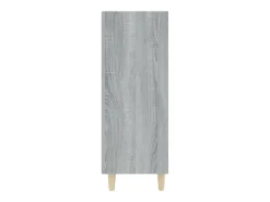 Aparador buffet cómoda armario unidad de almacenamiento organizador cocina salón salonsonoma 69,5 x 32,5 x 90 cm madera contrachapada gris 02_0036427