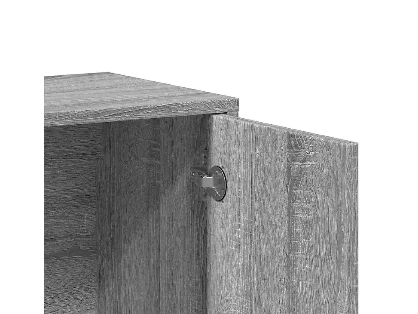 Aparador buffet cómoda armario unidad de almacenamiento organizador cocina salón salón juego de 2 sonoma 60 x 31 x 70 cm madera contrachapada gris 02_0036957