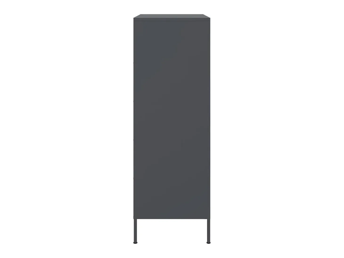 Aparador buffet cómoda armario mueble organizador cocina salón salón alto 68 x 39 x 113 cm acero antracita 02_0032212