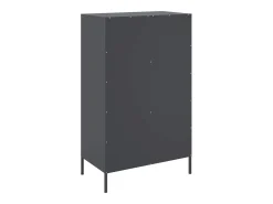 Aparador buffet cómoda armario mueble organizador cocina salón salón alto 68 x 39 x 113 cm acero antracita 02_0032212