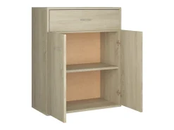 Aparador buffet cómoda armario unidad de almacenamiento organizador cocina salón salón Sonoma 60 x 30 x 75 cm madera contrachapada marrón 02_0031589
