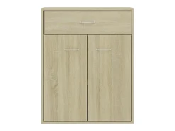 Aparador buffet cómoda armario unidad de almacenamiento organizador cocina salón salón Sonoma 60 x 30 x 75 cm madera contrachapada marrón 02_0031589