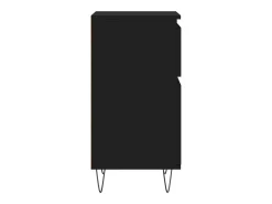 Aparador buffet cómoda armario mueble organizador cocina salón salón juego de 2 40 x 35 x 70 cm madera contrachapada negra 02_0036904