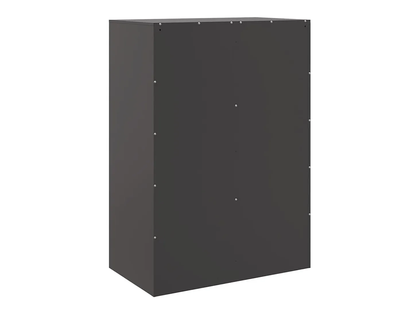 Aparador buffet cómoda armario mueble organizador cocina salón salón alto 67 x 39 x 95 cm acero negro 02_0034954