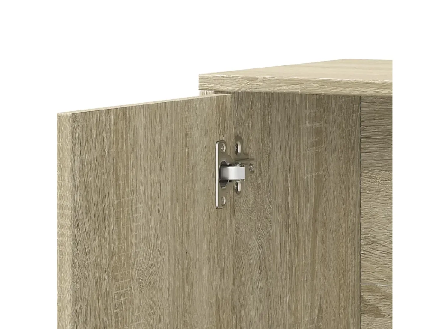 Aparador buffet cómoda armario unidad de almacenamiento organizador cocina salón salón juego de 2 sonoma 60 x 31 x 70 cm marrón madera contrachapada 02_0036817