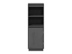 Aparador buffet cómoda armario mueble organizador cocina salón salón alto 37 x 34 x 110 cm madera maciza de pino gris 02_0034225