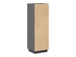 Aparador buffet cómoda armario mueble organizador cocina salón salón alto 37 x 34 x 110 cm madera maciza de pino gris 02_0034225