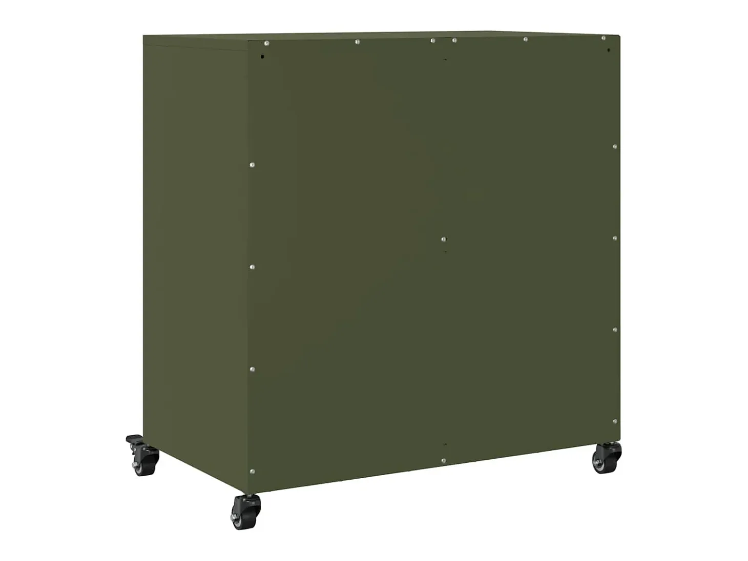 Aparador buffet cómoda armario mueble organizador cocina salón salón oliva 68,5 x 39 x 72 cm verde acero 02_0036588