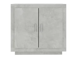 Aparador buffet cómoda armario unidad de almacenamiento organizador cocina salón salón 80 x 40 x 75 cm madera contrachapada gris 02_0032107
