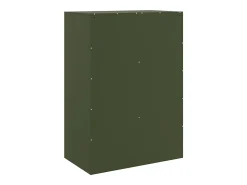 Aparador buffet cómoda armario mueble organizador cocina salón salón oliva 67 x 39 x 95 cm verde acero 02_0036584