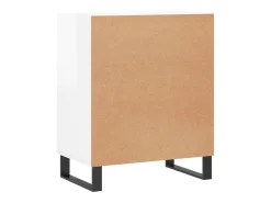 Aparador buffet cómoda armario mueble organizador cocina salón salón brillante 57 x 35 x 70 cm madera contrachapada blanco 02_0030647