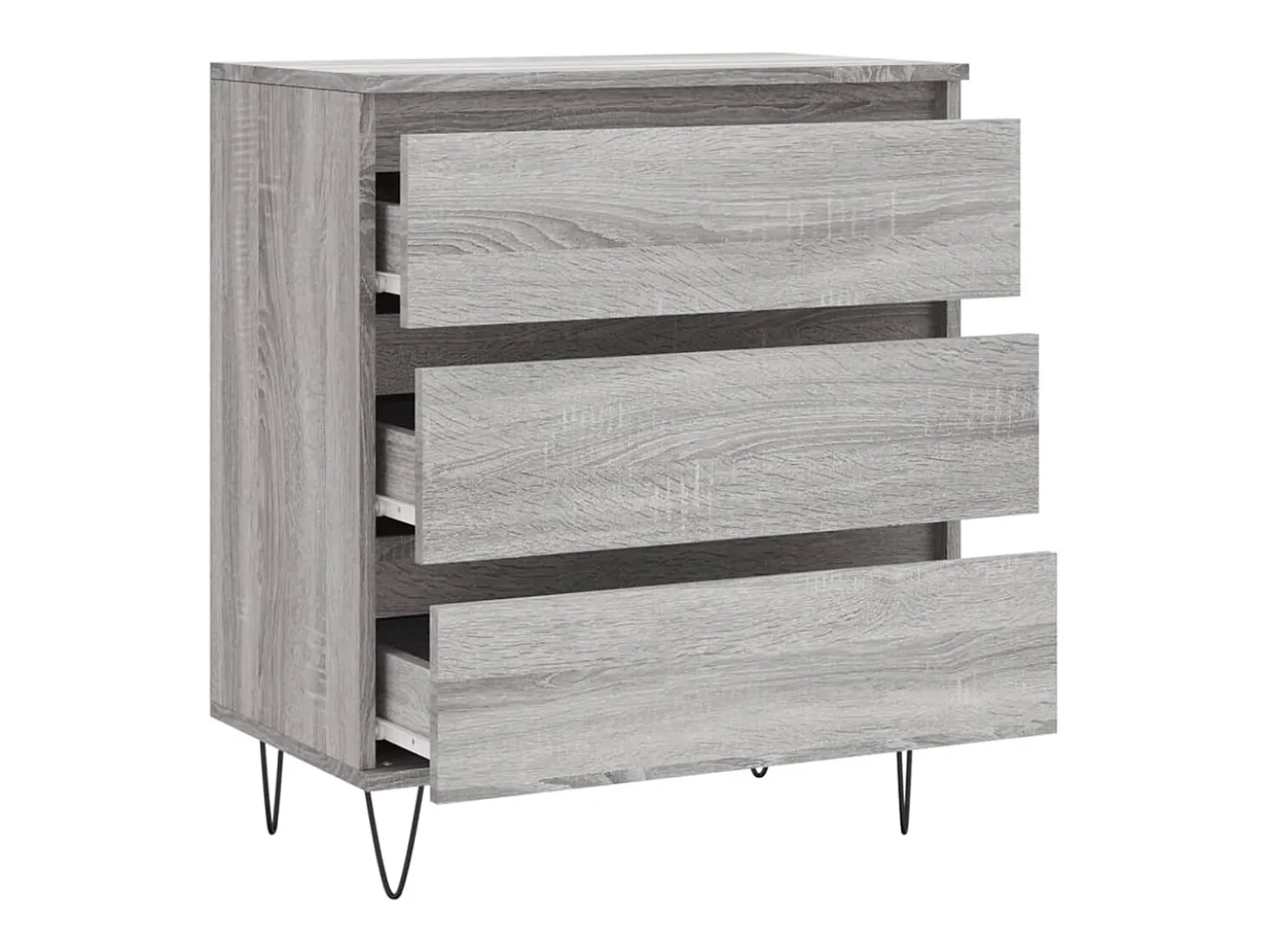 Aparador buffet cómoda armario unidad de almacenamiento organizador cocina salón salonsonoma 60 x 35 x 70 cm madera contrachapada gris 02_0036410