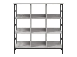 Aparador buffet cómoda armario unidad de almacenamiento organizador cocina salón salonsonoma 102 x 32 x 103,5 cm madera contrachapada gris 02_0036266