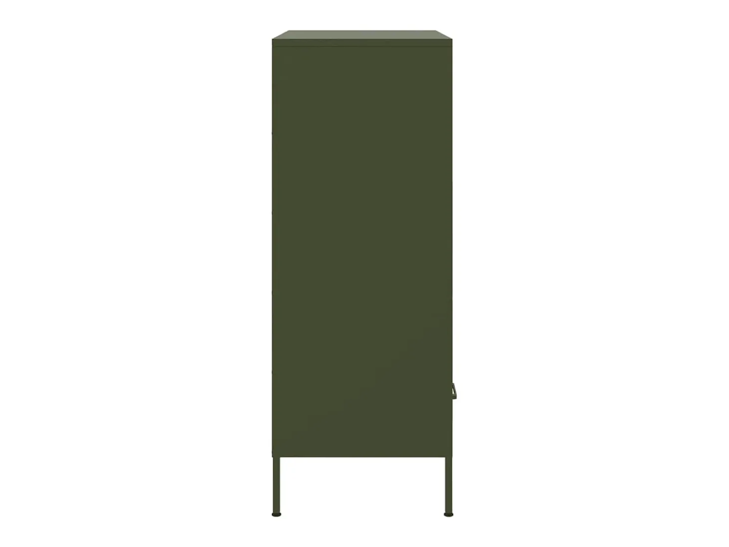 Aparador buffet cómoda armario mueble organizador cocina salón salón alto oliva 68 x 39 x 101,5 cm acero verde 02_0035648
