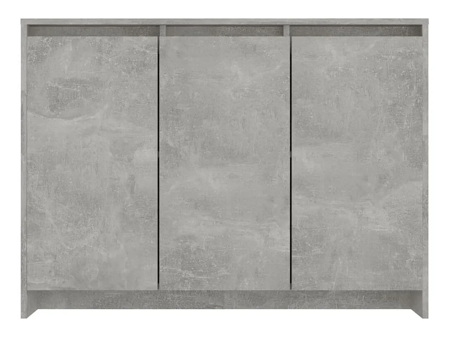 Aparador buffet cómoda armario unidad de almacenamiento organizador cocina salón salón 102 x 33 x 75 cm madera contrachapada gris 02_0031834