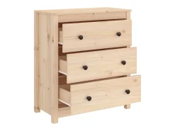 Aparador buffet cómoda armario mueble organizador cocina salón salón 70 x 35 x 80 cm madera maciza de pino marrón 02_0029646