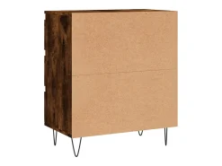 Aparador buffet cómoda armario unidad de almacenamiento organizador cocina salón salón 60 x 35 x 70 cm madera contrachapada marrón 02_0030993