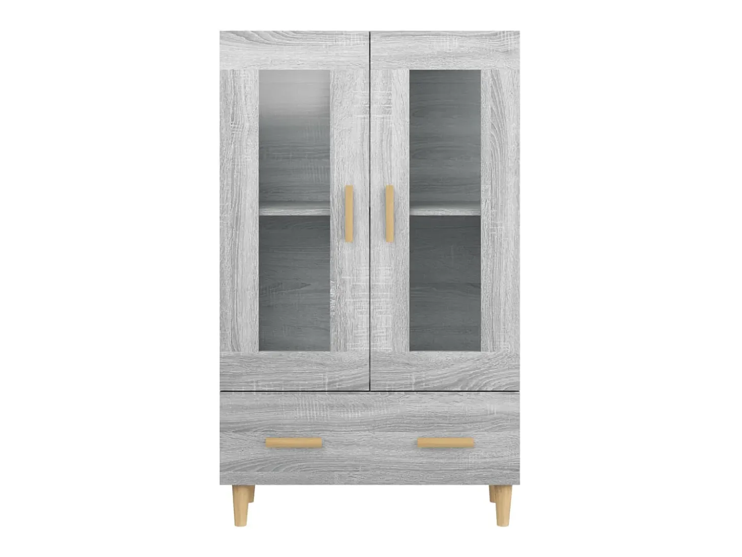 Aparador buffet cómoda armario unidad de almacenamiento organizador cocina salón salonsonoma 70 x 31 x 115 cm madera contrachapada gris 02_0036506