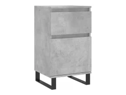 Aparador buffet cómoda armario unidad de almacenamiento organizador cocina salón salón juego de 2 40 x 35 x 70 cm madera contrachapada gris 02_0036848