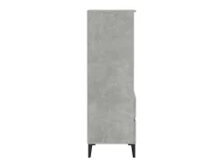 Aparador buffet cómoda armario mueble organizador cocina salón salón alto 40 x 36 x 110 cm madera contrachapada gris 02_0034436