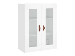 Aparador buffet cómoda armario mueble organizador cocina salón salón alto 69,5 x 34 x 180 cm madera contrachapada blanco 02_0032563
