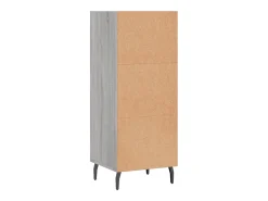Aparador buffet cómoda armario unidad de almacenamiento organizador cocina salón salón Sonoma 34,5 x 32,5 x 90 cm madera contrachapada gris 02_0036295