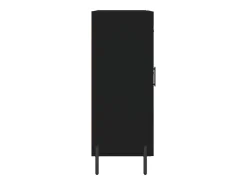 Aparador buffet cómoda armario mueble organizador cocina salón salón 69,5 x 34 x 90 cm madera contrachapada negra 02_0036063