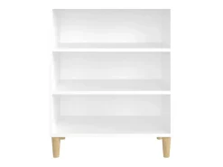 Aparador buffet cómoda armario unidad de almacenamiento organizador cocina salón salón 57 x 35 x 70 cm madera contrachapada blanca 02_0030322