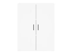 Aparador buffet cómoda armario mueble organizador cocina salón salón alto 69,5 x 34 x 180 cm madera contrachapada blanco 02_0032597
