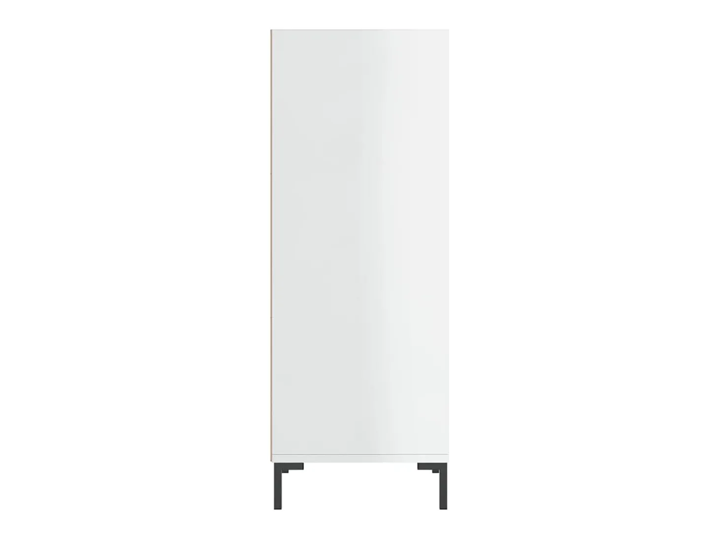 Aparador buffet cómoda armario mueble organizador cocina salón brillante 34,5 x 32,5 x 90 cm madera contrachapada blanco 02_0030581