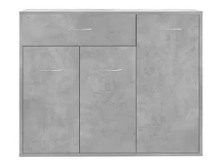 Aparador buffet cómoda armario unidad de almacenamiento organizador cocina salón salón 88 x 30 x 70 cm madera contrachapada gris 02_0032111