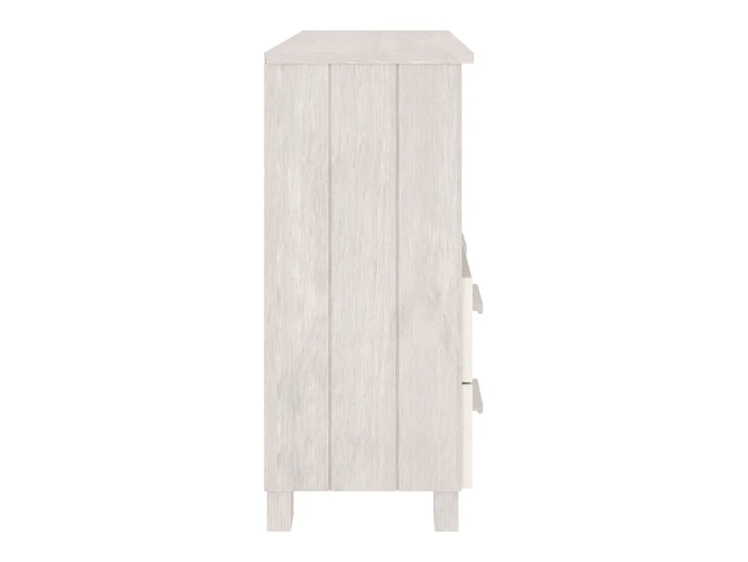 Aparador buffet cómoda armario unidad de almacenamiento organizador cocina salón salón 85 x 35 x 80 cm madera maciza de pino blanco 02_0032134