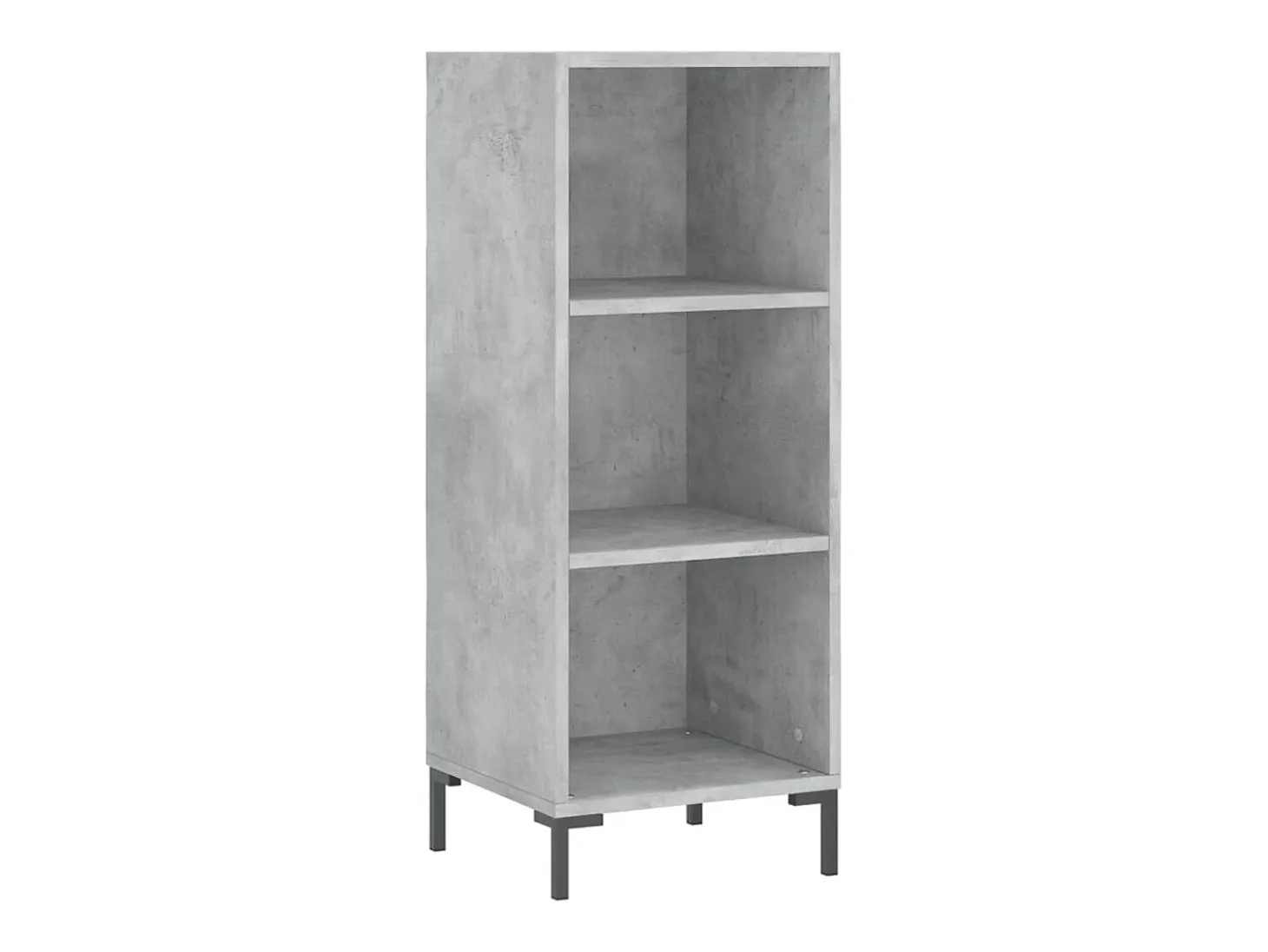 Aparador buffet cómoda armario mueble organizador cocina salón salón alto 34,5 x 34 x 180 cm madera contrachapada gris 02_0034409