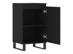 Aparador buffet cómoda armario unidad de almacenamiento organizador cocina salón salón juego de 2 40 x 35 x 70 cm marrón madera contrachapada 02_0036901